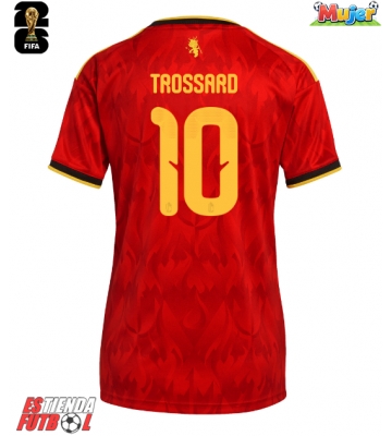 Bélgica Leandro Trossard #10 Primera Equipación Mujer Mundial 2026 Manga Corta